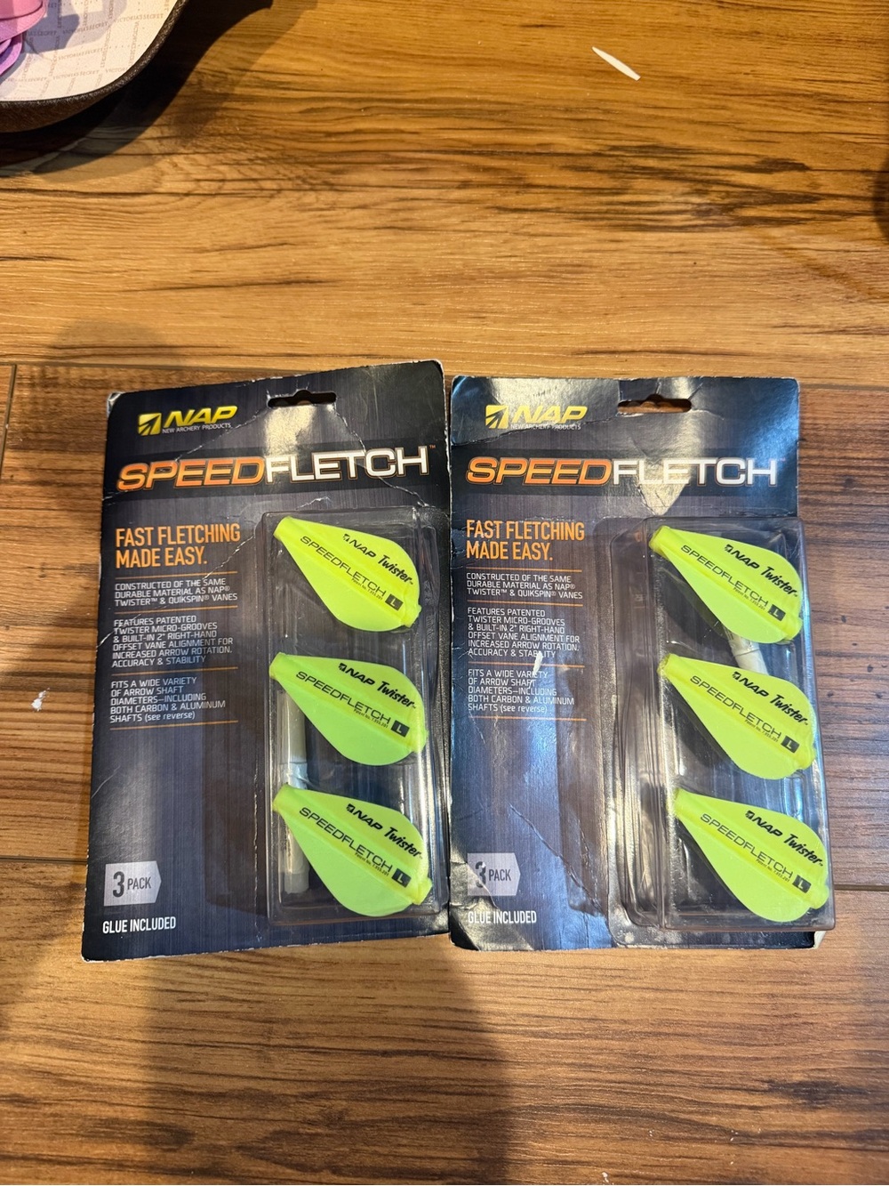 SpeedFletch Fast Fletching Tool – Neon Yellow (3-Pack)